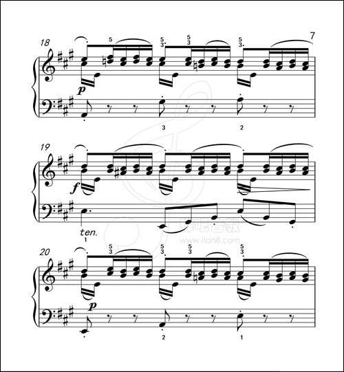 练习曲 47-克拉莫钢琴练习曲60首-钢琴谱