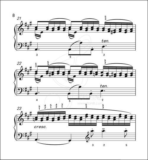 练习曲 47-克拉莫钢琴练习曲60首-钢琴谱