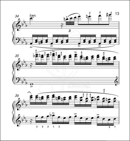 练习曲 48-克拉莫钢琴练习曲60首-钢琴谱