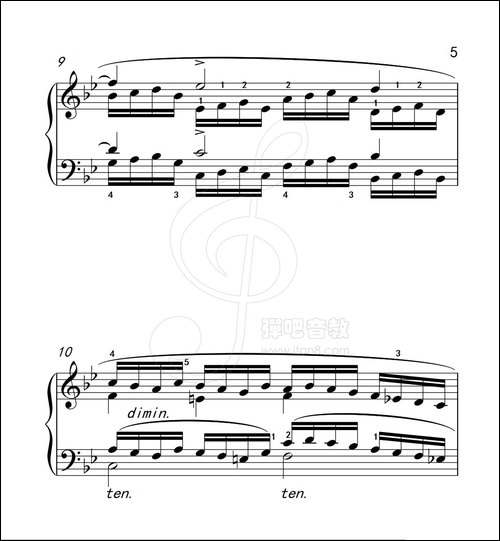 练习曲 49-克拉莫钢琴练习曲60首-钢琴谱