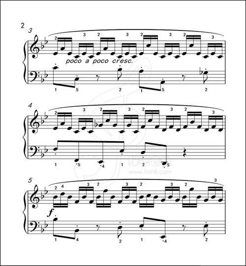练习曲 51-克拉莫钢琴练习曲60首-钢琴谱