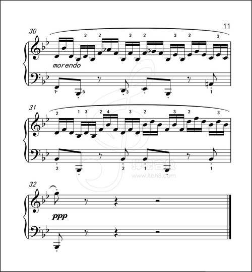 练习曲 51-克拉莫钢琴练习曲60首-钢琴谱
