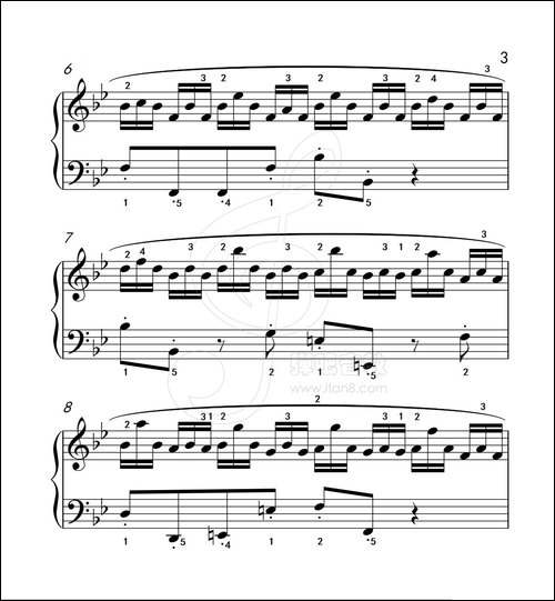 练习曲 51-克拉莫钢琴练习曲60首-钢琴谱