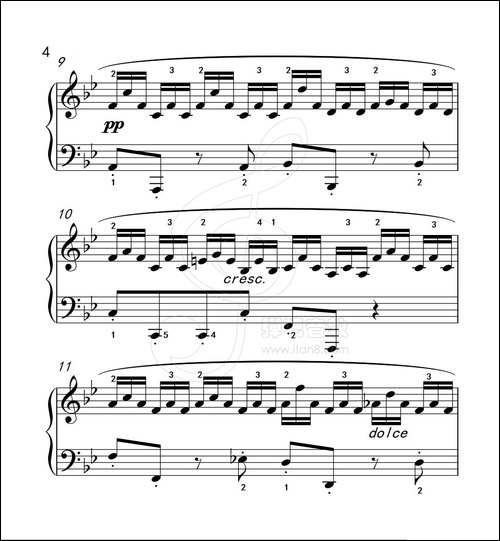练习曲 51-克拉莫钢琴练习曲60首-钢琴谱