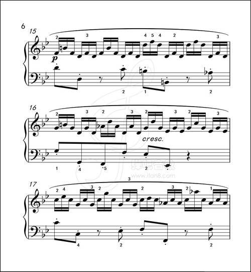 练习曲 51-克拉莫钢琴练习曲60首-钢琴谱