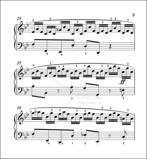 练习曲 51-克拉莫钢琴练习曲60首-钢琴谱