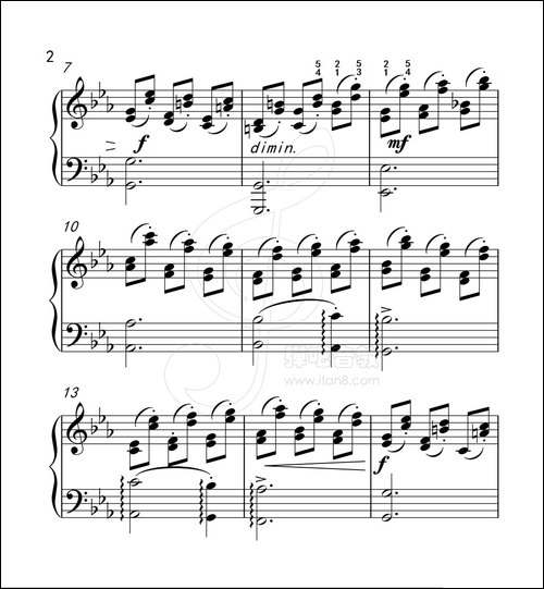 练习曲 59-克拉莫钢琴练习曲60首-钢琴谱