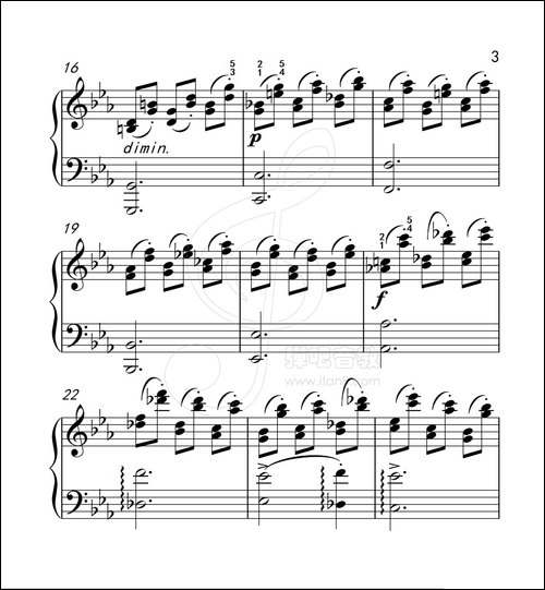 练习曲 59-克拉莫钢琴练习曲60首-钢琴谱