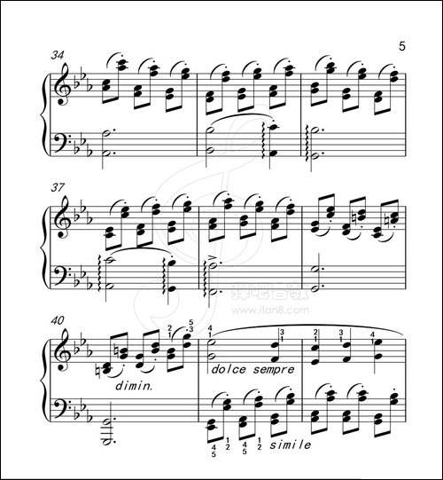 练习曲 59-克拉莫钢琴练习曲60首-钢琴谱