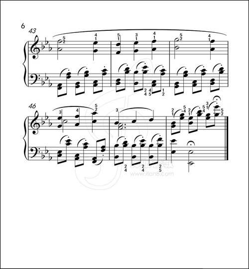 练习曲 59-克拉莫钢琴练习曲60首-钢琴谱