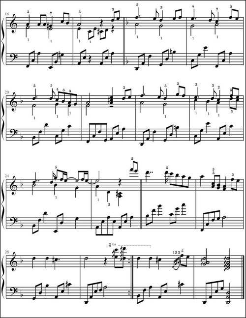 愿意回到我身边吗-电视剧《悲伤恋歌》插曲-钢琴谱