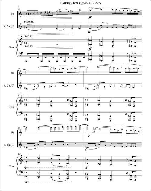 Three jazz vignettes-第三乐章-三重奏钢琴分谱-钢琴谱