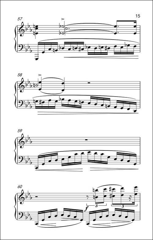 c小调革命练习曲-钢琴谱