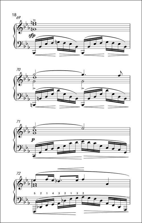c小调革命练习曲-钢琴谱