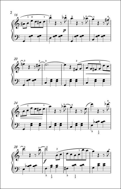 春之声圆舞曲-老年大学 钢琴教程 3-钢琴谱