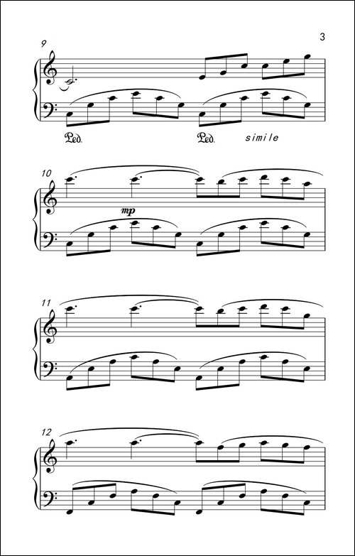 回忆 音乐剧《猫》主题曲-老年大学 钢琴教程 3-钢琴谱