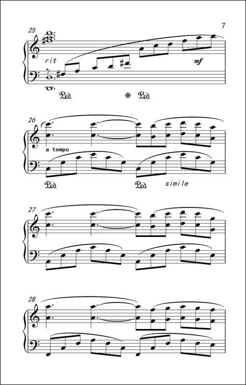 回忆 音乐剧《猫》主题曲-老年大学 钢琴教程 3-钢琴谱