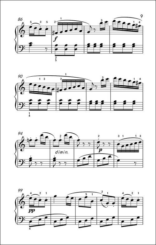 小奏鸣曲-老年大学 钢琴教程 3-钢琴谱