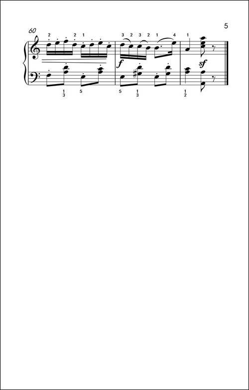 匈牙利舞曲第五号-老年大学 钢琴教程 3-钢琴谱