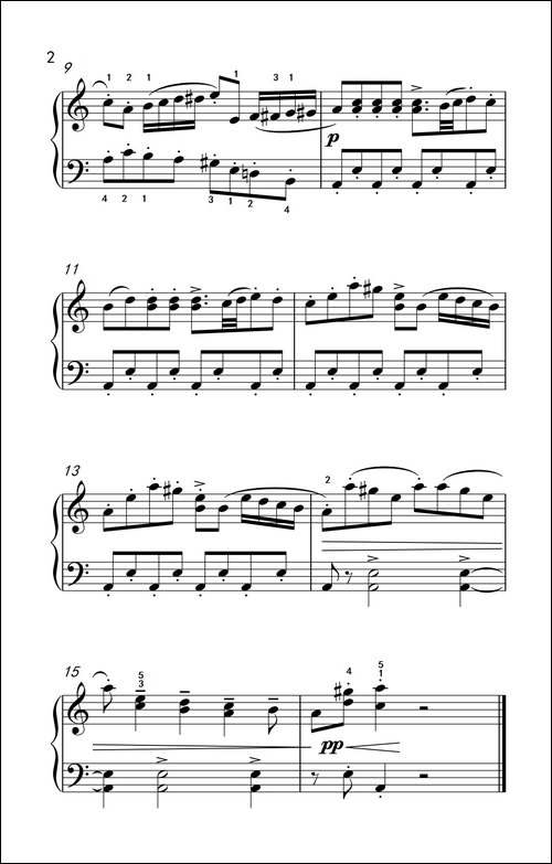 小天鹅舞曲-老年大学 钢琴教程 2-钢琴谱