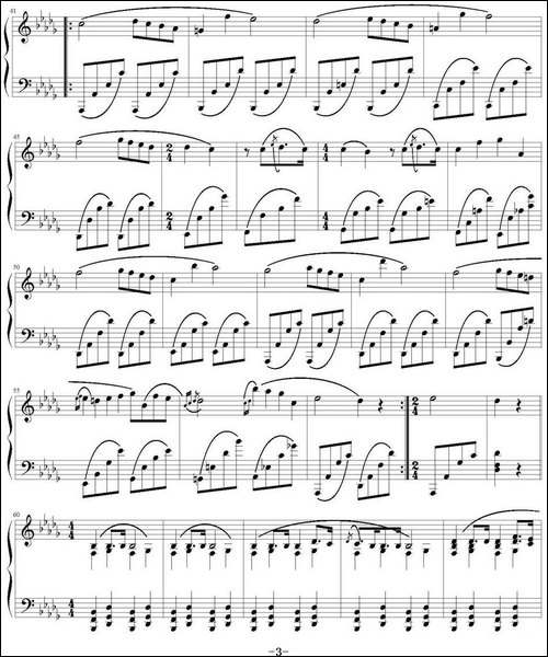 葬礼进行曲-选自《奏鸣曲》，Op.35-钢琴谱