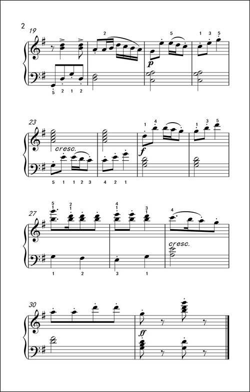 第二级 2.戈帕克舞曲-中央音乐学院 钢琴-业余考级教程 1-3级-钢琴谱