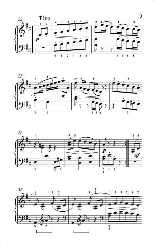 第三级 1.小步舞曲-中央音乐学院 钢琴-业余考级教程 1-3级-钢琴谱