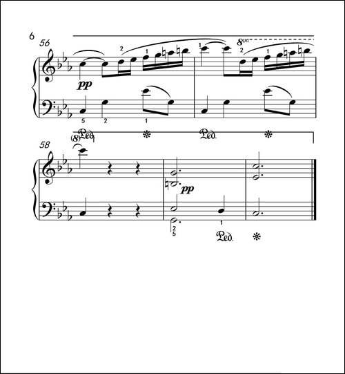 第三级 3.多情圆舞曲-中央音乐学院 钢琴-业余考级教程 1-3级-钢琴谱