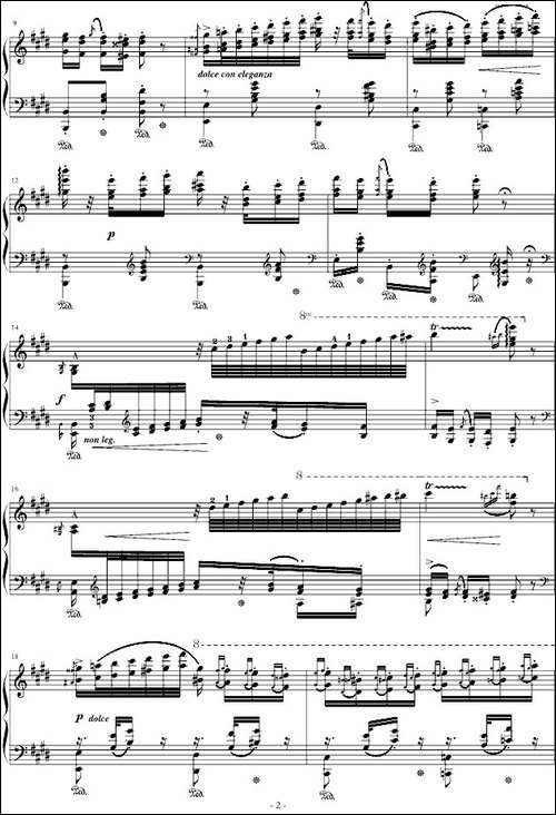 匈牙利狂想曲第10号-钢琴谱