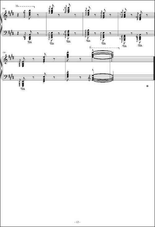 匈牙利狂想曲第10号-钢琴谱