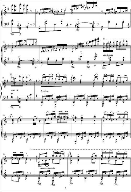 匈牙利狂想曲第10号-钢琴谱