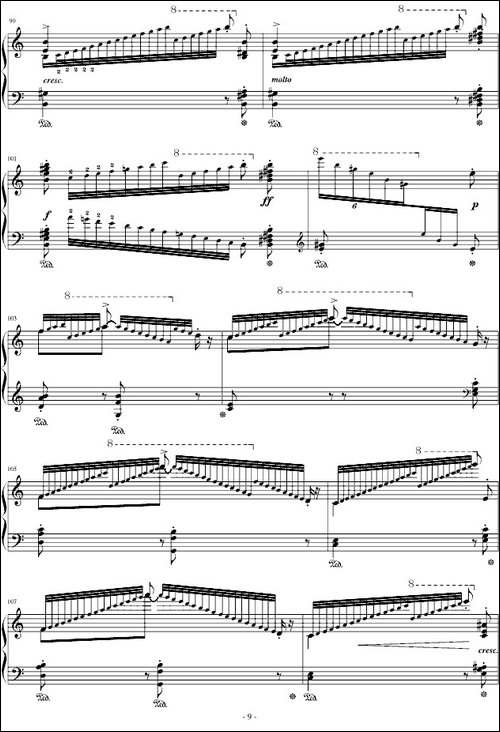 匈牙利狂想曲第10号-钢琴谱
