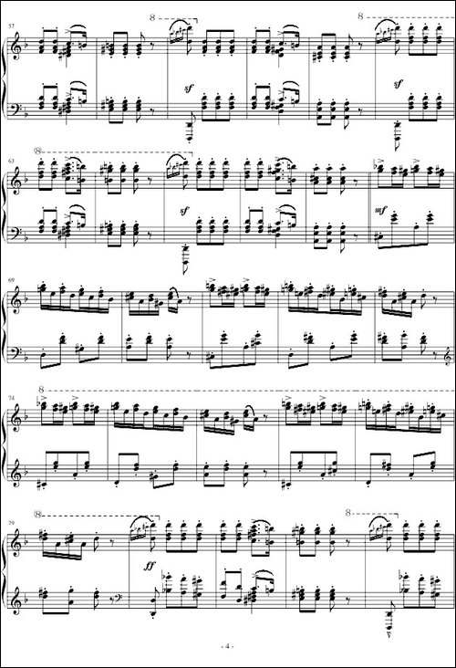匈牙利狂想曲第7号-钢琴谱