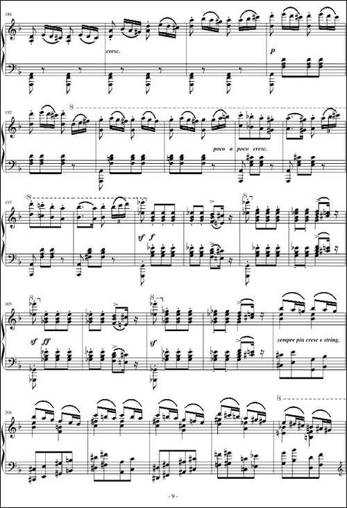 匈牙利狂想曲第7号-钢琴谱