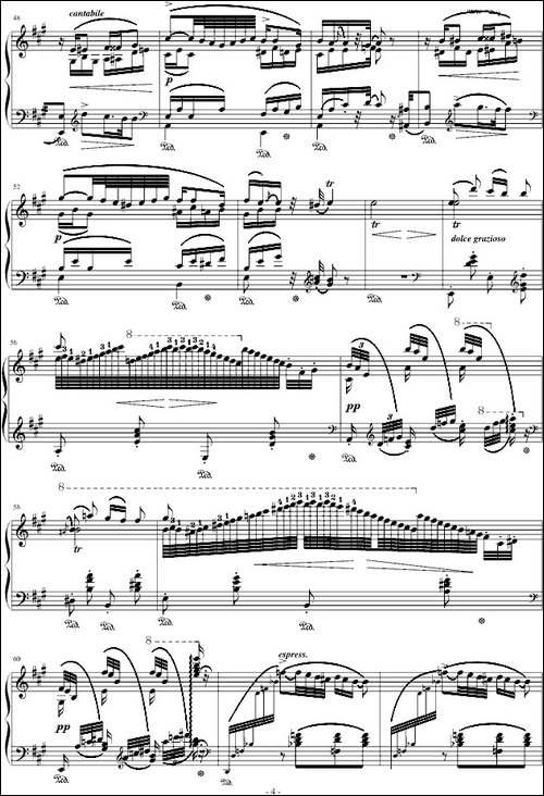 匈牙利狂想曲第13号-钢琴谱