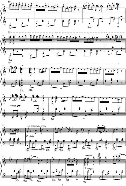 匈牙利狂想曲第13号-钢琴谱