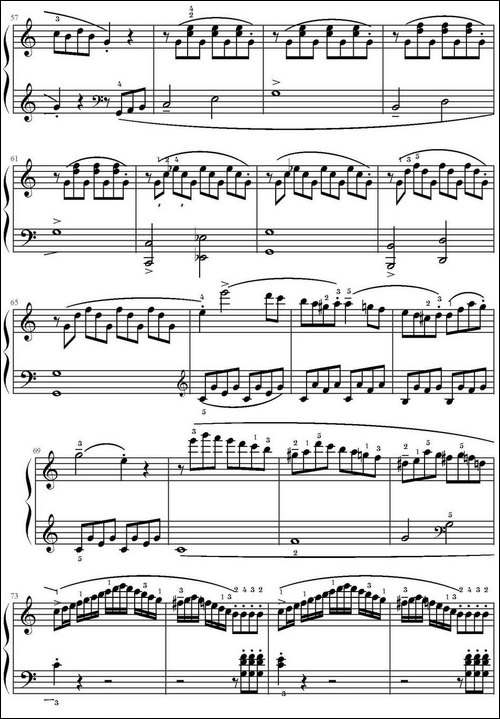 C大调小奏鸣曲 Op.20 No.1-库劳作曲版-钢琴谱