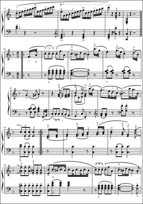 C大调小奏鸣曲 Op.20 No.1-库劳作曲版-钢琴谱