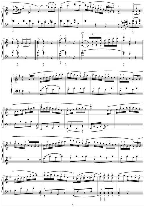 库劳C大调钢琴小奏鸣曲-Op.55，No.2-足球小将制谱版-钢琴谱