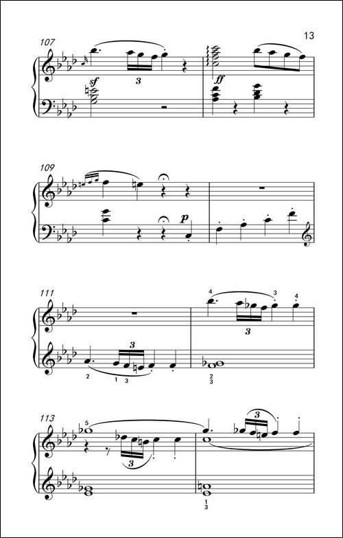 奏鸣曲 Opus 2 Nr.1 第一乐章-贝多芬奏鸣曲集 1-钢琴谱