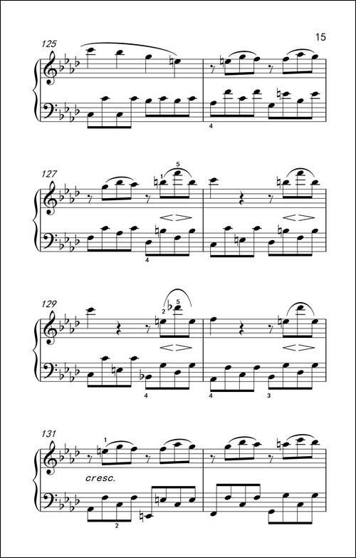 奏鸣曲 Opus 2 Nr.1 第一乐章-贝多芬奏鸣曲集 1-钢琴谱