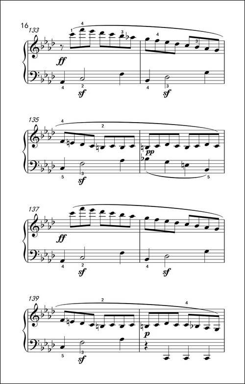 奏鸣曲 Opus 2 Nr.1 第一乐章-贝多芬奏鸣曲集 1-钢琴谱