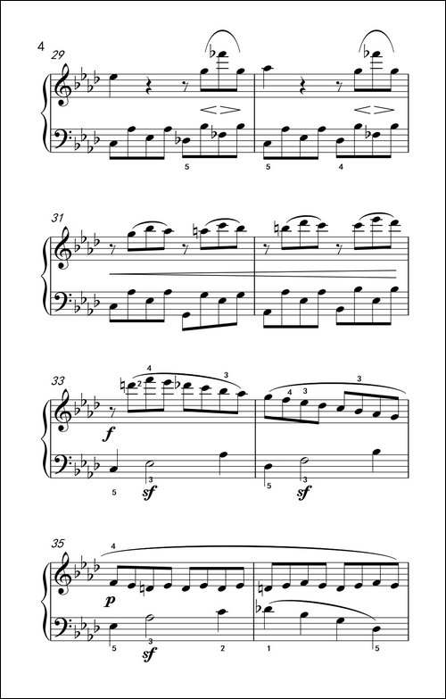 奏鸣曲 Opus 2 Nr.1 第一乐章-贝多芬奏鸣曲集 1-钢琴谱