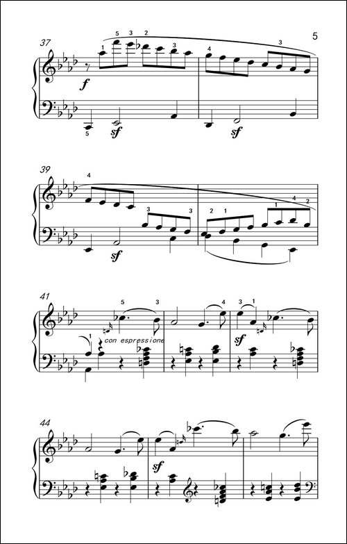奏鸣曲 Opus 2 Nr.1 第一乐章-贝多芬奏鸣曲集 1-钢琴谱