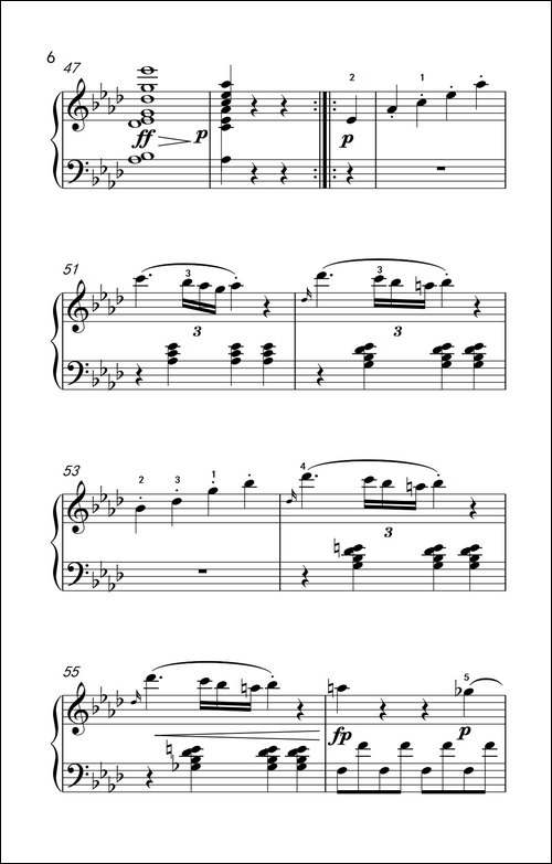 奏鸣曲 Opus 2 Nr.1 第一乐章-贝多芬奏鸣曲集 1-钢琴谱
