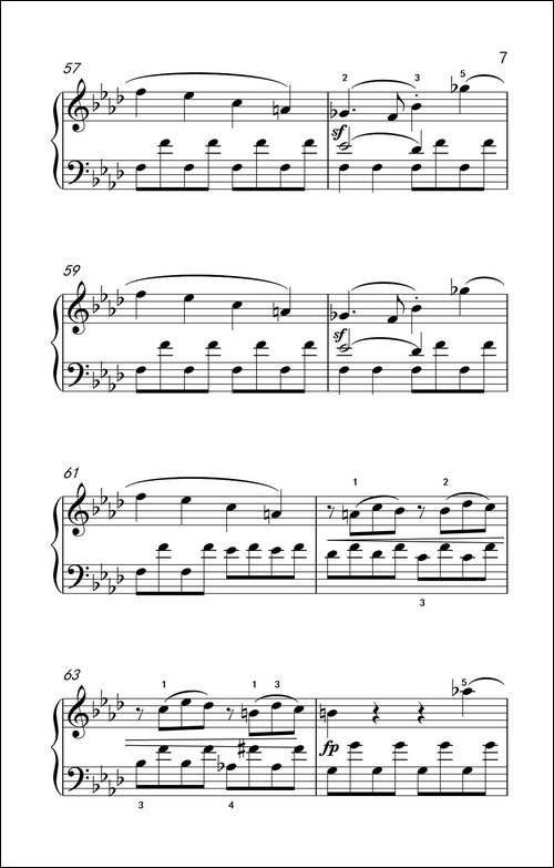 奏鸣曲 Opus 2 Nr.1 第一乐章-贝多芬奏鸣曲集 1-钢琴谱