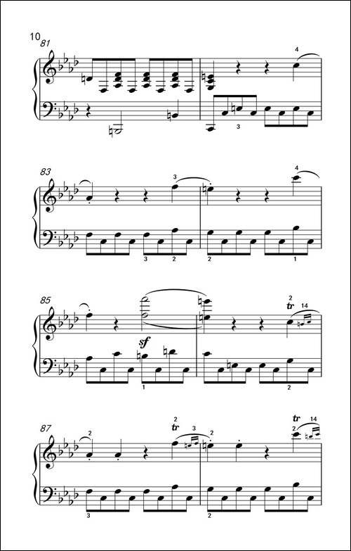 奏鸣曲 Opus 2 Nr.1 第一乐章-贝多芬奏鸣曲集 1-钢琴谱