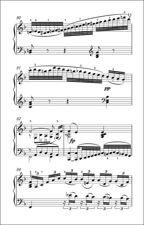 奏鸣曲 Opus 2 Nr.1 第二乐章-贝多芬奏鸣曲集 1-钢琴谱