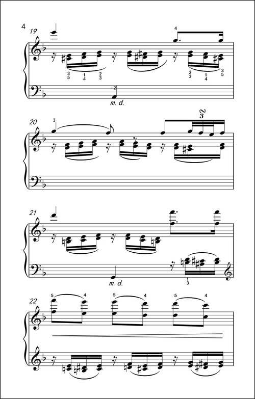 奏鸣曲 Opus 2 Nr.1 第二乐章-贝多芬奏鸣曲集 1-钢琴谱