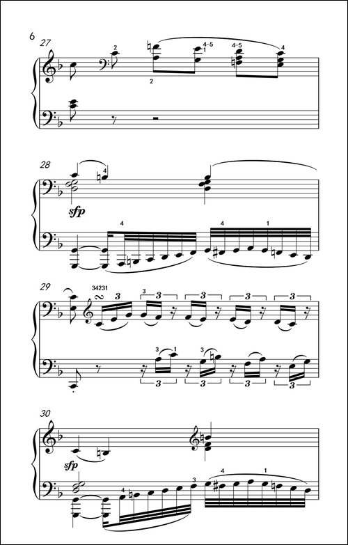 奏鸣曲 Opus 2 Nr.1 第二乐章-贝多芬奏鸣曲集 1-钢琴谱